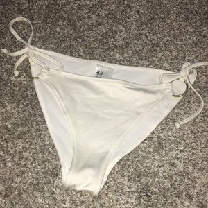 Off white with gold hoops bikini bottom
